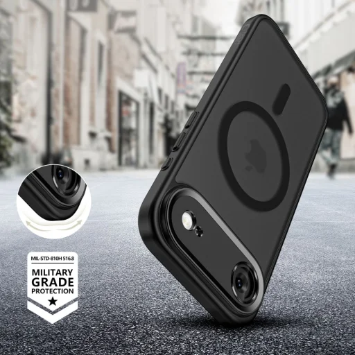 iPhone 17 Air Tech-protect Magcam Magsafe Matt Fekete tok - 6