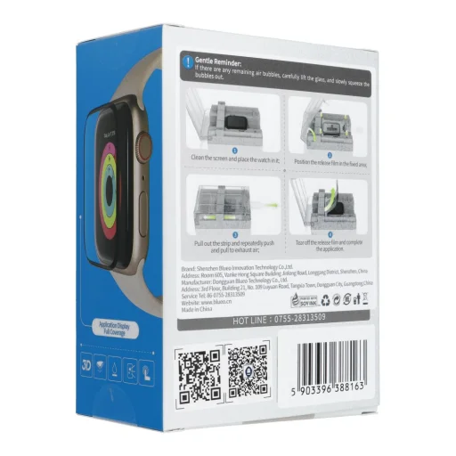 Apple Watch 10 (42mm) 5D Mr. Monkey Üvegfólia fekete - 2