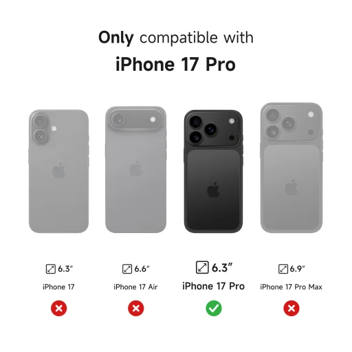 iPhone 17 Pro Suritch MagSafe ütésálló tok kihajtható állvánnyal és kameravédővel kék - 7