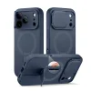 iPhone 17 Pro Max Suritch MagSafe ütésálló tok kihajtható állvánnyal és kameravédővel kék thumbnail