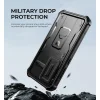 Samsung Galaxy S24 Dexnor 360 ütésálló tok kihajtható állvánnyal és kameravédővel fekete thumbnail