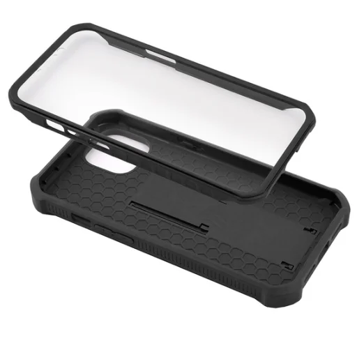 iPhone 13 Dexnor 360 ütésálló tok kihajtható állvánnyal fekete - 2