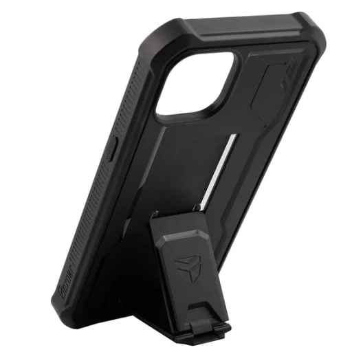 iPhone 13 Dexnor 360 ütésálló tok kihajtható állvánnyal fekete - 9