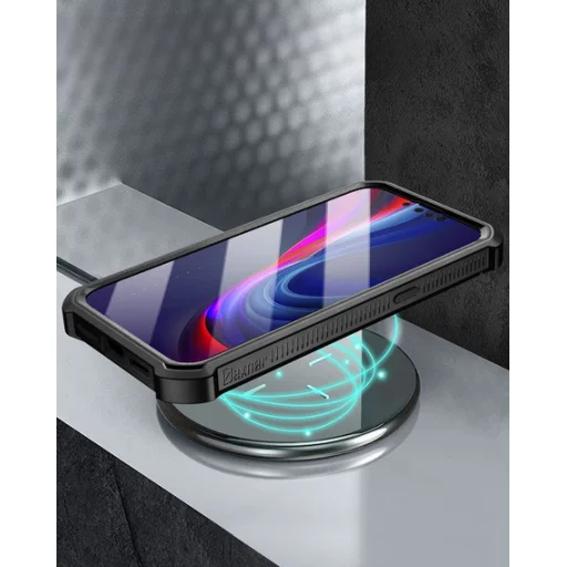 iPhone 13 Dexnor 360 ütésálló tok kihajtható állvánnyal fekete - 10