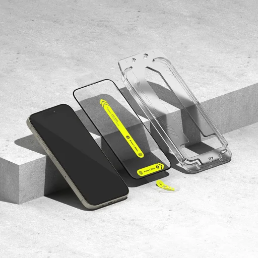 iPhone 15 Pro Max Ringke - Easy Slide Tempered Glass (2 csomag) - Átlátszó üvegfólia - 3