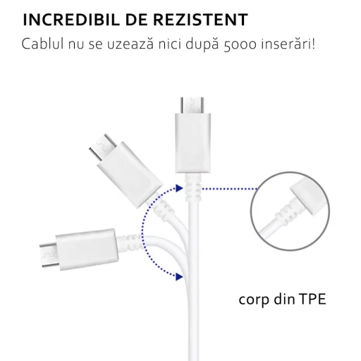 Samsung - Adatkábel (EP-DG970BWE) - USB to Type-C, Gyors töltés 2.1A, 1m - Fehér (Tömeges csomagolás) - 2