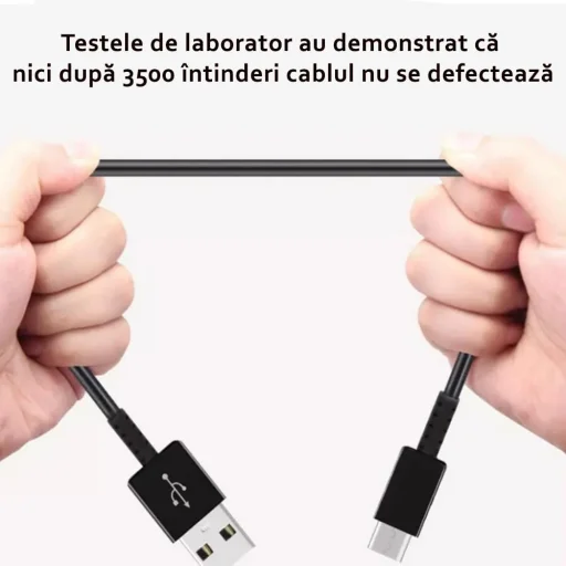 Samsung - Adatkábel (EP-DG970BWE) - USB to Type-C, Gyors töltés 2.1A, 1m - Fehér (Tömeges csomagolás) - 5