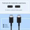 Samsung - Adatkábel (EP-DA705BBEGWW) - USB-C to Type-C Gyors Töltés 3A, 1m - Fekete (Csomagolás nélküli) thumbnail