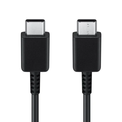 Samsung - Adatkábel (EP-DA705BBEGWW) - USB-C to Type-C Gyors Töltés 3A, 1m - Fekete (Csomagolás nélküli) - 2