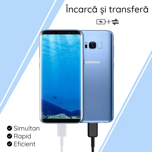 Samsung - Adatkábel (EP-DA705BBEGWW) - USB-C to Type-C Gyors Töltés 3A, 1m - Fekete (Csomagolás nélküli) - 5