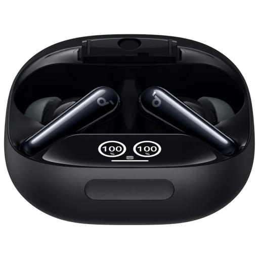 Wireless Earbuds SoundCore Liberty 4 Pro NC (A3954GF1) - Bluetooth 5.3, ANC, Hi-Res Hang, LDAC, TWS - Fényes Fekete Anker - 3