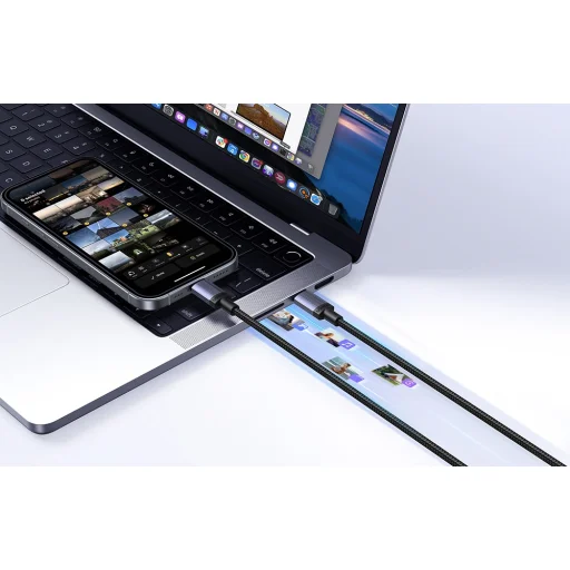 Ugreen L532 Type-C USB kábel, 1m, Szürke - 6