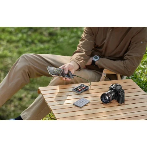 USB-C Kártyaolvasó Ugreen CM868 2xSD 1xTF 170Mbps (Szürke), - 7