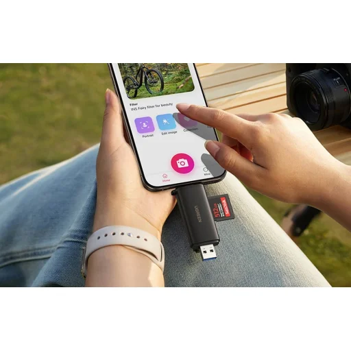 Ugreen CM803 USB-C/USB-A 2 az 1-ben kártyaolvasó, SD+TF 312MB/s - 6