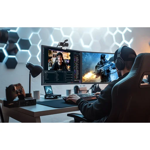 Ugreen CM825 webkamera USB, 2K 30FPS (szürke) - 7