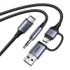 Ugreen CM772 hangkártya, USB-C 3,5 mm-es + USB-C/A adapter thumbnail