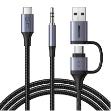 Ugreen CM772 hangkártya, USB-C 3,5 mm-es + USB-C/A adapter
