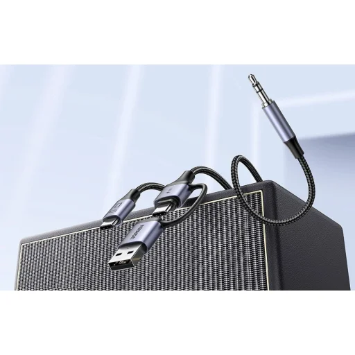 Ugreen CM772 hangkártya, USB-C 3,5 mm-es + USB-C/A adapter - 4