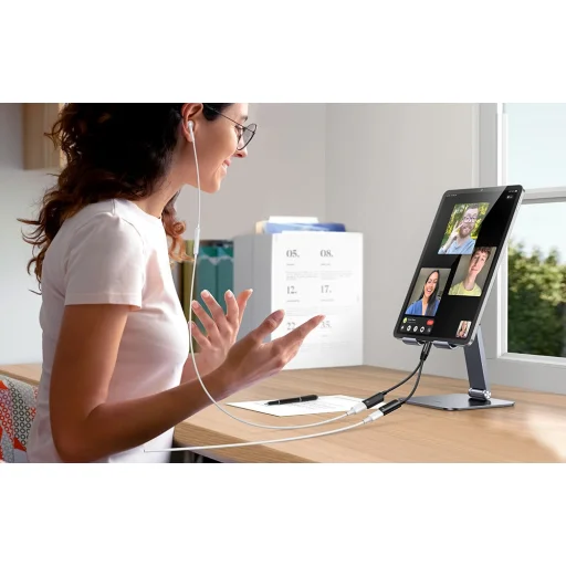 Ugreen CM821 hangkártya USB-C 2x USB-C-re (fekete) - 4