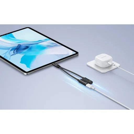Ugreen CM821 hangkártya USB-C 2x USB-C-re (fekete) - 5