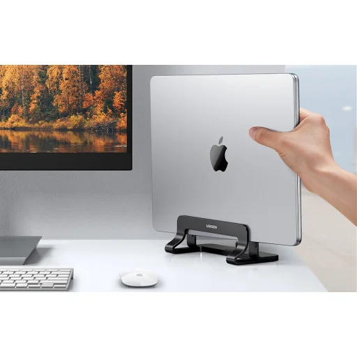 Ugreen LP258 függőleges laptopállvány, alumínium (fekete) - 2