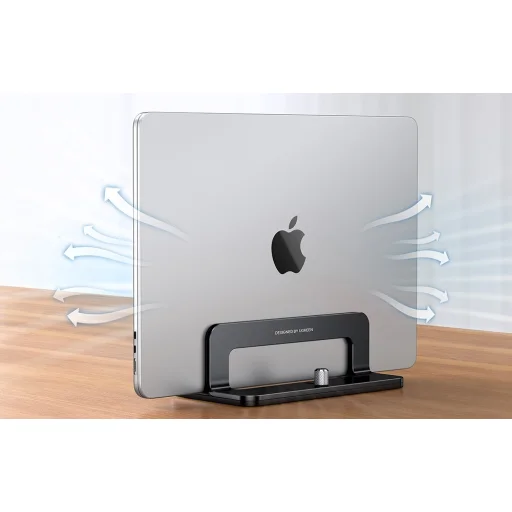 Ugreen LP258 függőleges laptopállvány, alumínium (fekete) - 4