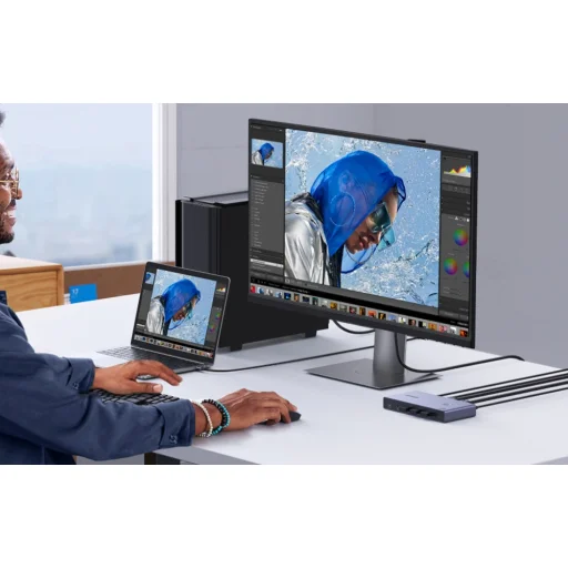 Ugreen CM731 2 az 1-ben USB-C + HDMI KVM kapcsoló - 6