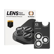 Tel Protect 3D Lens Aramid Series üvegfólia a kamera védelmére iPhone 15 Pro/15 Pro Max (3 darab lencse)