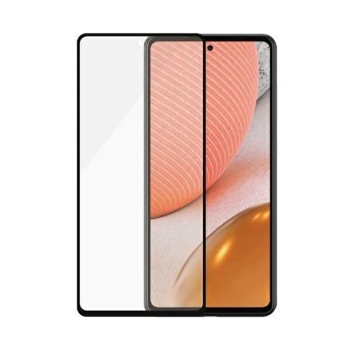 PanzerGlass E2E Microfracture antibakteriális üvegfólia Samsung Galaxy A72-hoz - fekete kerettel üvegfólia - 3