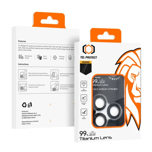 Edzett üveg Tel Protect Titanium Lens 99% AR Aramid sorozat a kamerára Samsung Galaxy S25 Ultra (5 db lencse) üvegfólia - 10