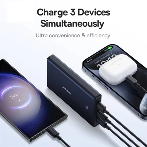 Powerbank Baseus PicoGo, 10000mAh, 20W, QC + PD, Fekete P10076801123-00 - 4