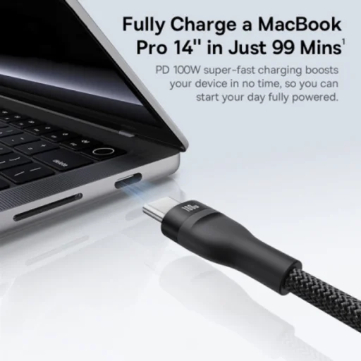 USB-C to 3 x USB-C Kábel Baseus Flash Series III 3in1, 100W, 5A, 1.5m, Fekete P10377503111-00 - 3