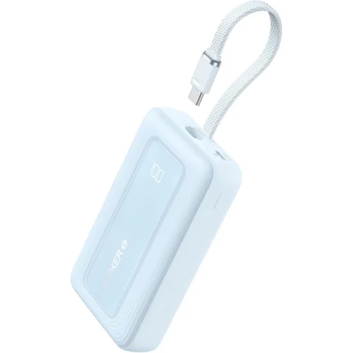 Anker Zolo Powerbank, 10000mAh, 30W, QC + PD, Kék A1688031 - 1