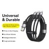 USB-A - Lightning / microUSB / USB-C kábel Baseus StarSpeed, 100W, 5A, 1,5m, Fehér P10319900211-00 thumbnail