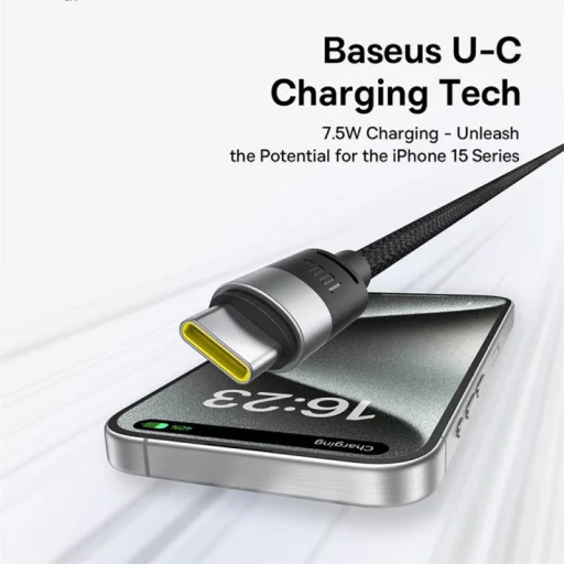 USB-A - Lightning / microUSB / USB-C kábel Baseus StarSpeed, 100W, 5A, 1,5m, Fehér P10319900211-00 - 6