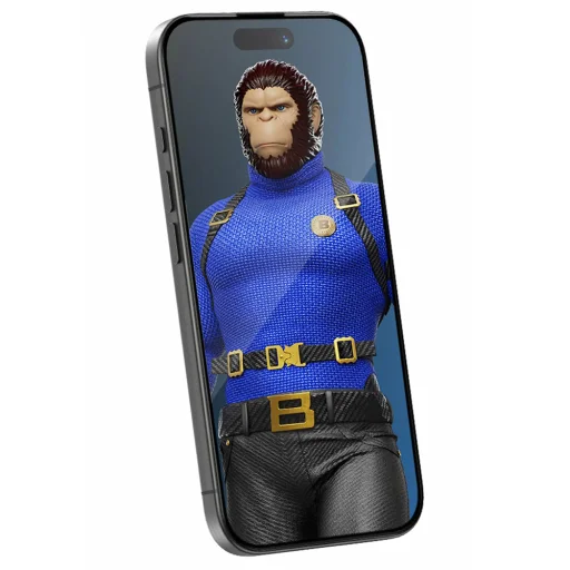 iPhone 16 Pro / iPhone 17 / iPhone 17 Pro Fekete Blueo Crystal Anti-Scratch üveg applikátorral üvegfólia - 4