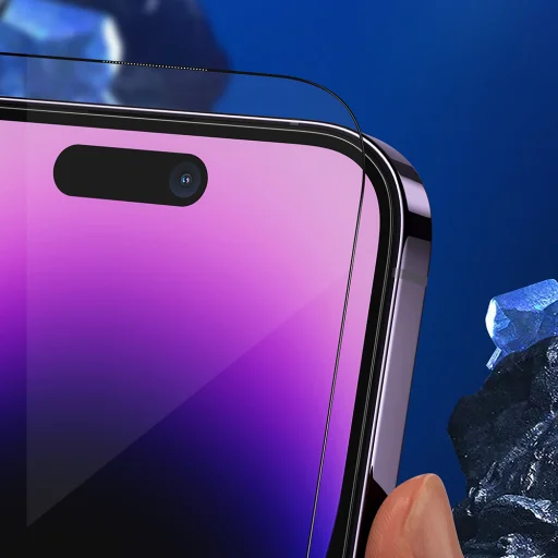 iPhone 14 Pro Max / iPhone 15 Plus / iPhone 16 Plus Blueo - Anti-Broken üveg - Fekete - 5