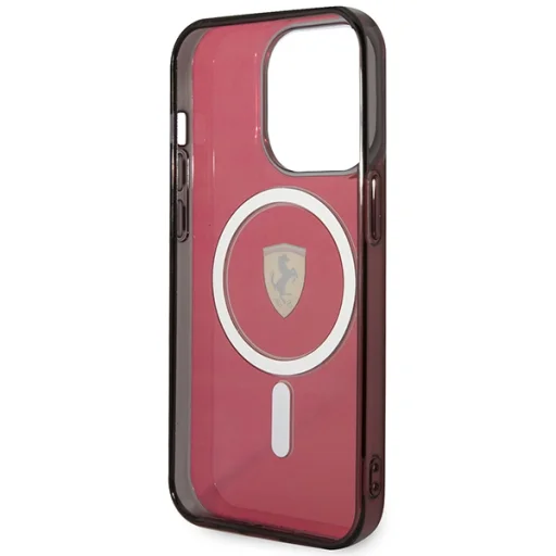 iPhone 14 Pro kemény tok Ferrari Translucent Magsafe piros - 7