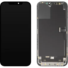 LCD Kijelző Modul MP Apple iPhone 12 Pro Max készülékhez, Soft OLED FHD IC Mozgatható Verzió, Utángyártott, Fekete