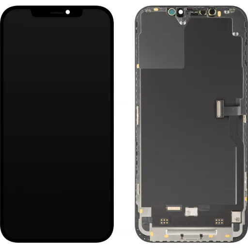 LCD Kijelző Modul MP Apple iPhone 12 Pro Max készülékhez, Soft OLED FHD IC Mozgatható Verzió, Utángyártott, Fekete - 1