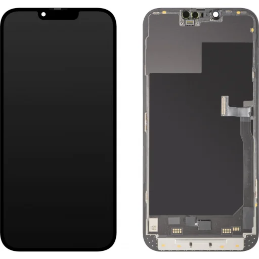 LCD Kijelző Modul MP Apple iPhone 13 Pro Max-hoz, Soft OLED FHD 120Hz Diagnosztikai Verzió, Utángyártott, Fekete - 1