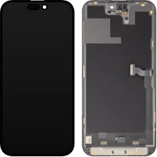 LCD Kijelzőmodul MP Apple iPhone 14 Pro Max-hoz, Soft OLED FHD 120Hz Diagnosztikai verzió, utángyártott, fekete
