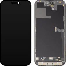 LCD kijelző modul MP Apple iPhone 14 Pro Max-hoz, Soft OLED FHD 120Hz IC Mozgatható változat, utángyártott, fekete