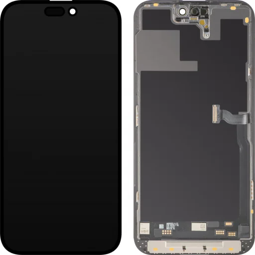 LCD kijelző modul MP Apple iPhone 14 Pro Max-hoz, Soft OLED FHD 120Hz IC Mozgatható változat, utángyártott, fekete - 1