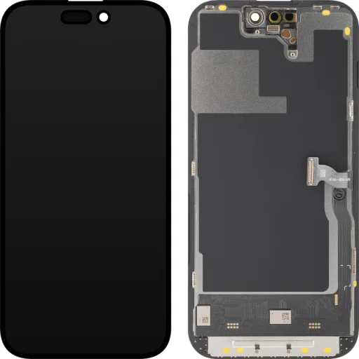 LCD Kijelző Modul MP Apple iPhone 14 Pro-hoz, Soft OLED FHD 120Hz IC Áthelyezhető Verzió, Utángyártott, Fekete - 2