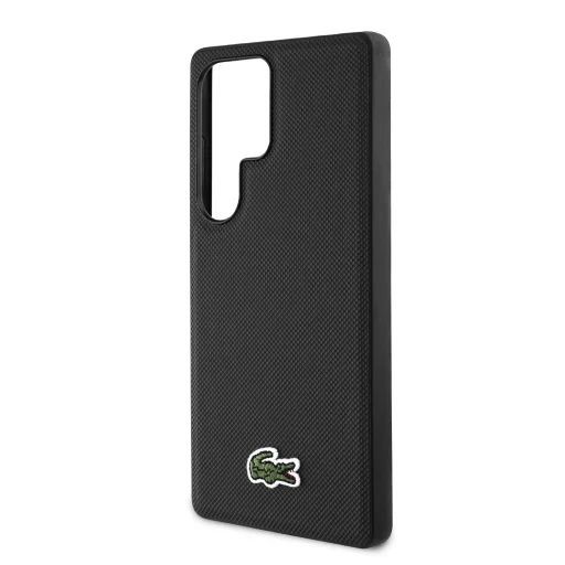  Samsung Galaxy S25 Ultra Fekete Lacoste Iconic Petit Pique Szőtt Logós MagSafe tok - 5