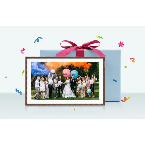 Arzopa D156 digitális képkeret (sötétbarna) 15,6" - 4