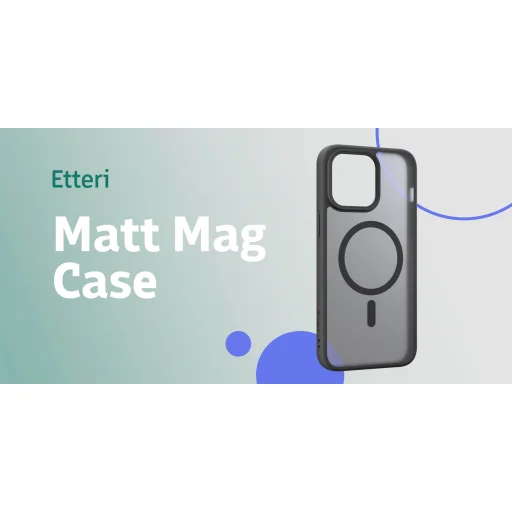  Etteri Matt Mágneses tok iPhone 16 Plus 6,7" fekete tok - 13