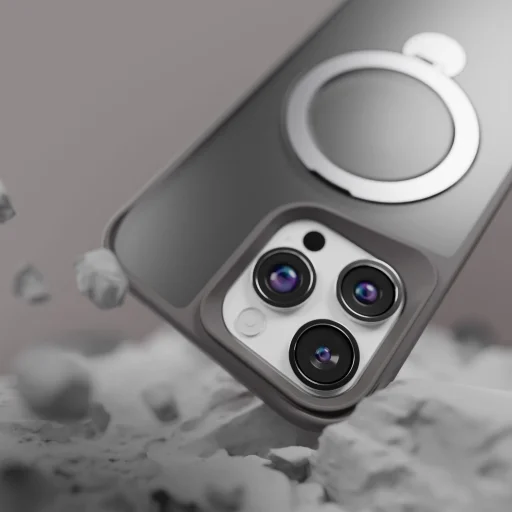 iPhone 17 Etteri Matt Mag Ring tok szürke - 6