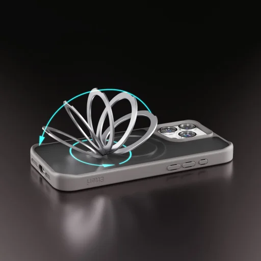 iPhone 17 Etteri Matt Mag Ring tok szürke - 9